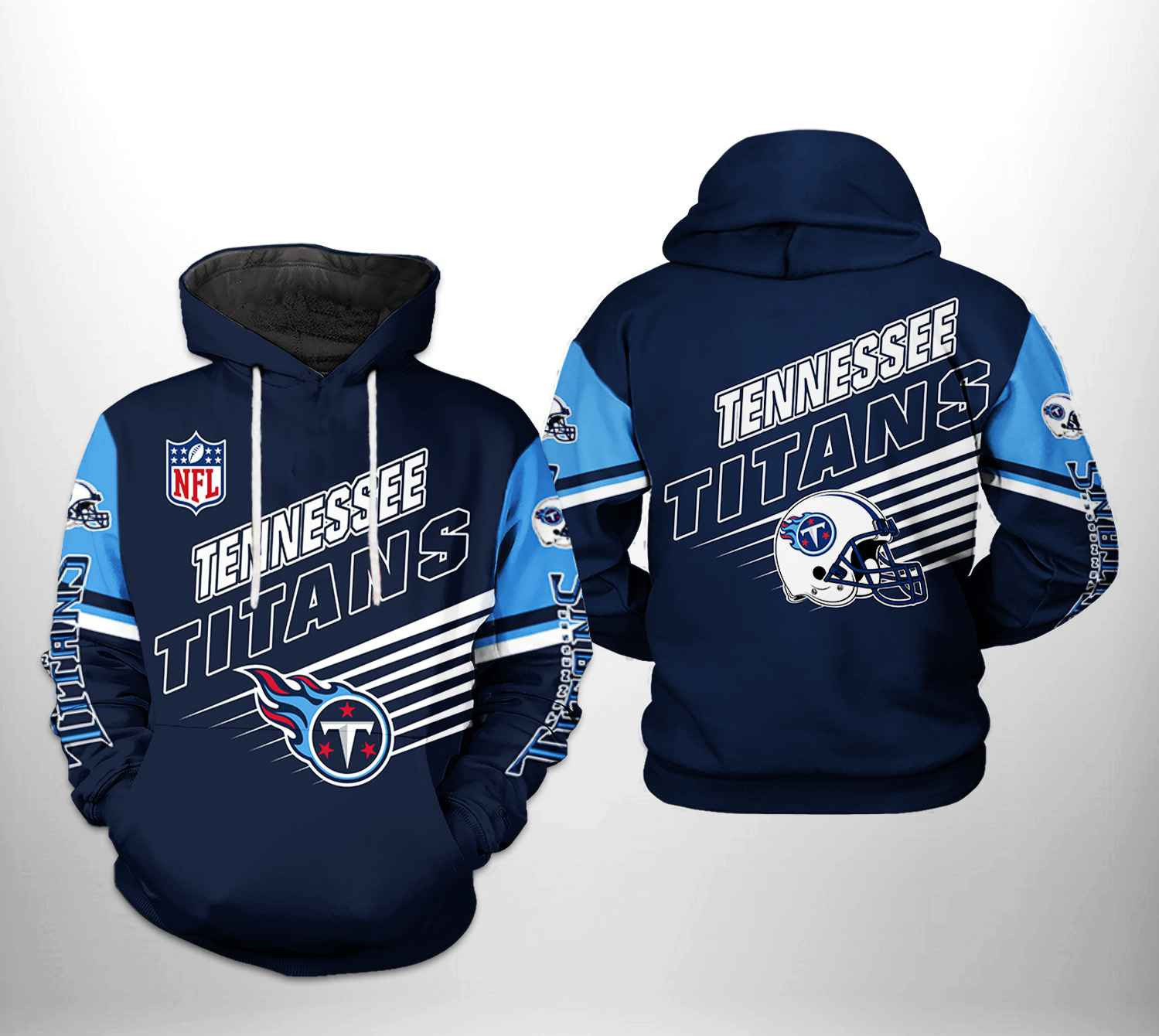 NFL Tennessee Titans NFL Team Hoodie  Zip Hoodie Version 382