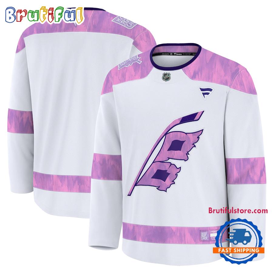 NHL Carolina Hurricanes 2024 Hockey Fights Cancer Practice Jersey Shirt