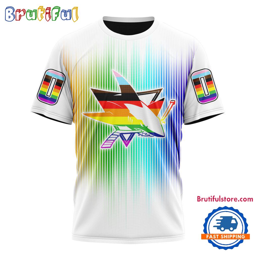 NHL San Jose Sharks Special LGBT Design For Pride Month T Shirt, Sweatshirt, Hoodie Gift For Sport Music Fans