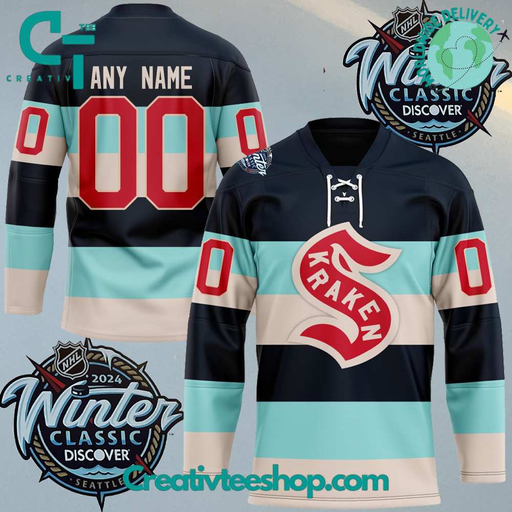 NHL Seattle Kraken 2024 Winter Classic Customized Hockey Jersey