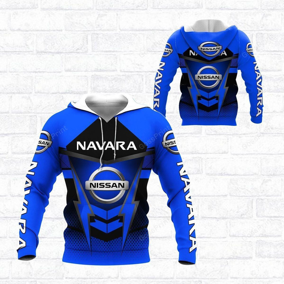 Nissan Navara All Over Print Hoodie Zip Hoodie 174