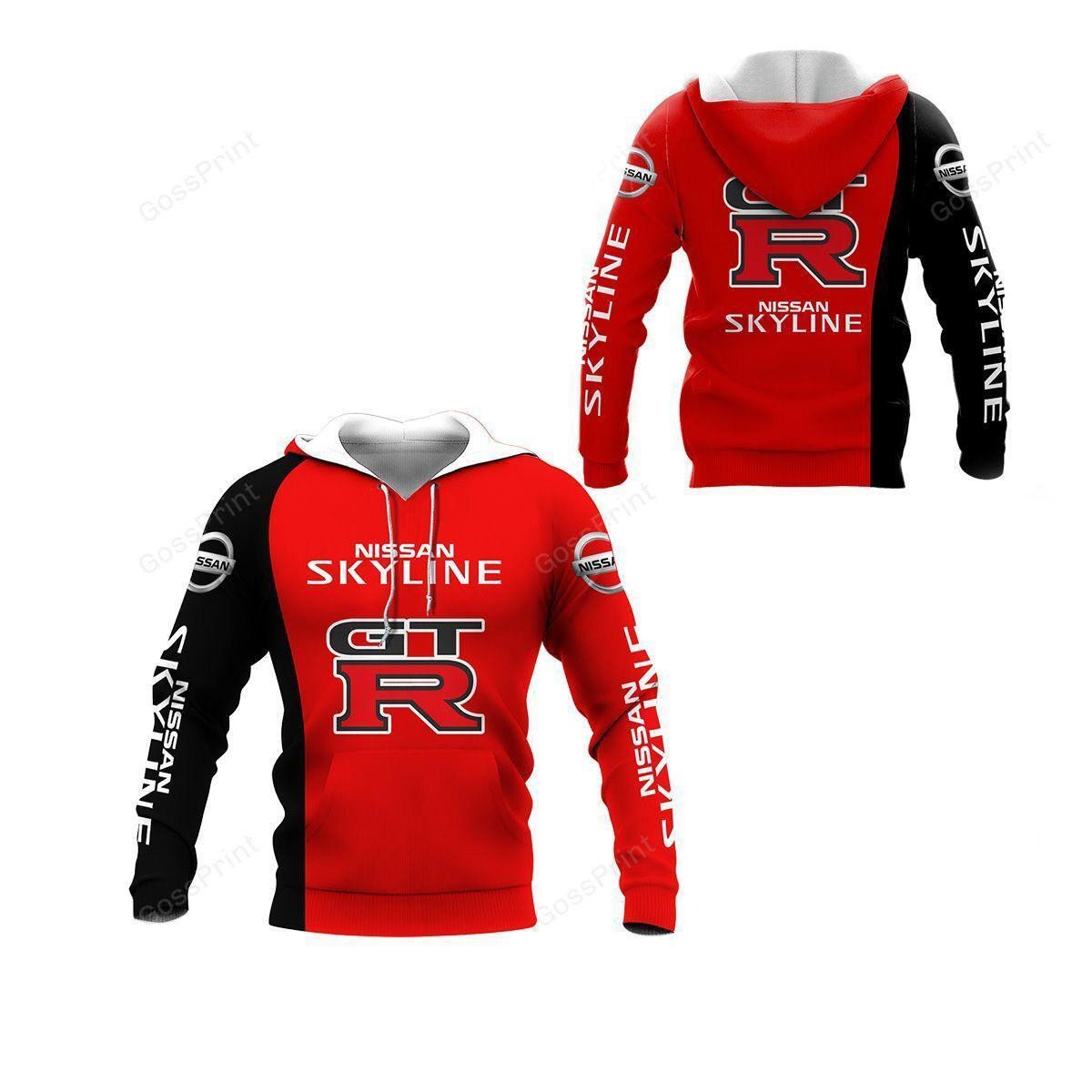 Nissan Skyline Gtr All Over Print Hoodie Zip Hoodie 166