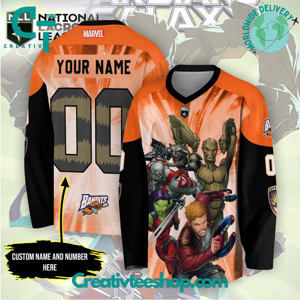 NLL Buffalo Bandits x Guardians of Galaxy Hockey Jersey