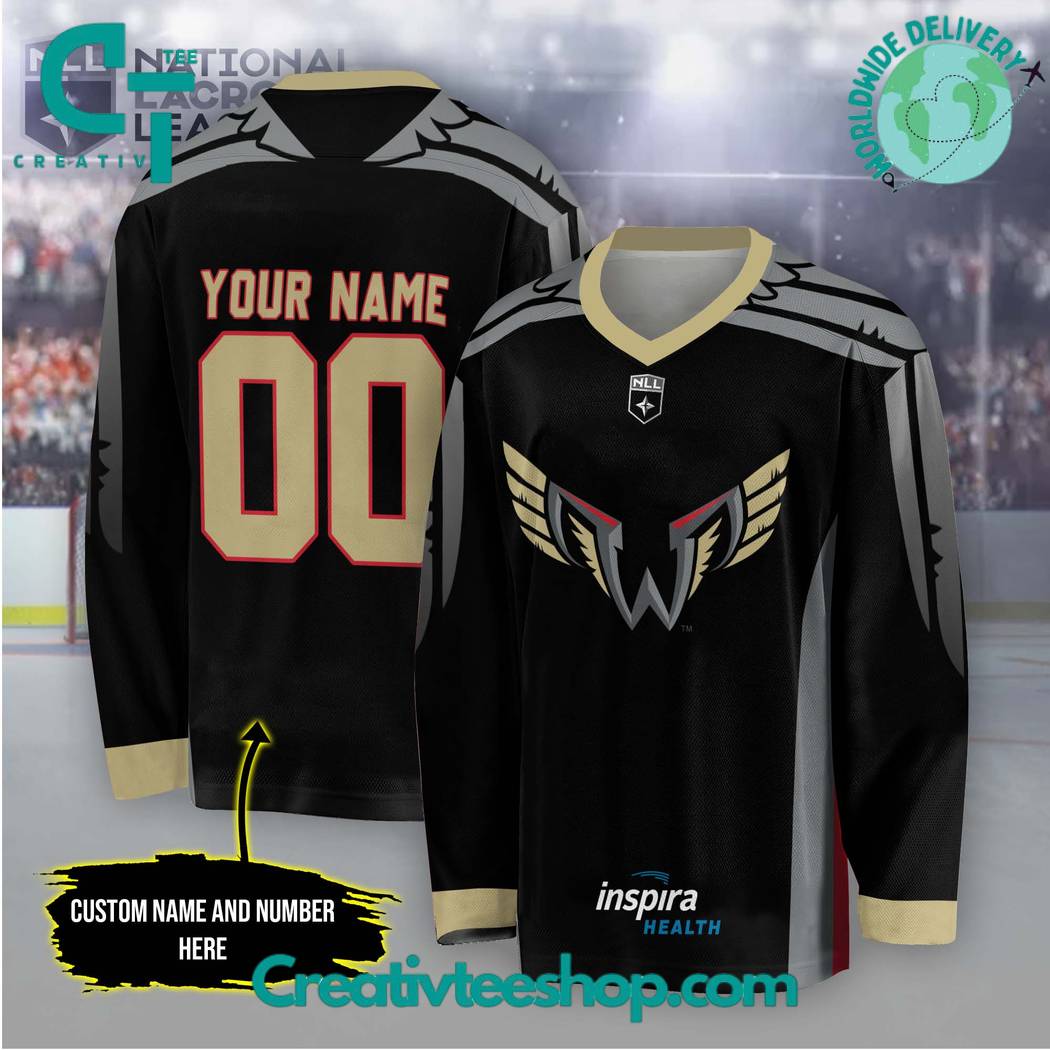 NLL Philadelphia Wings Black Hockey Jersey
