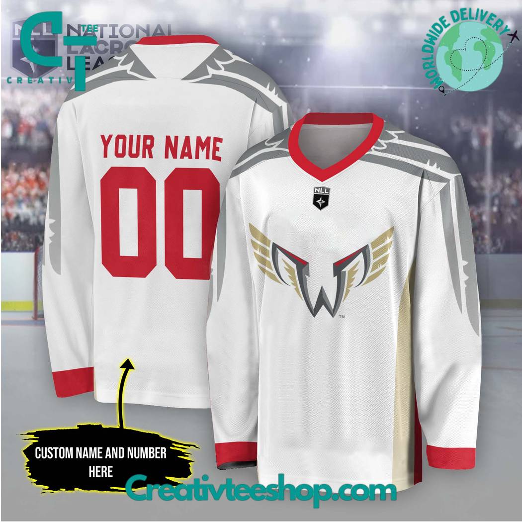 NLL Philadelphia Wings White Hockey Jersey