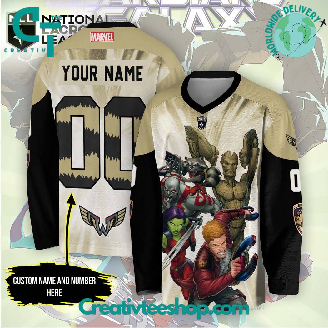 NLL Philadelphia Wings x Guardians of Galaxy Hockey Jersey