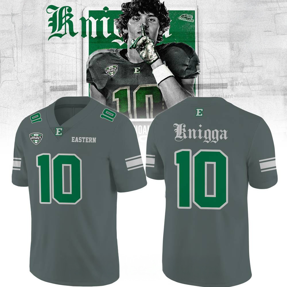 Noah Knigga Eastern Michigan Eagles Jersey Fan Merch Gifts For Football Lovers For Him