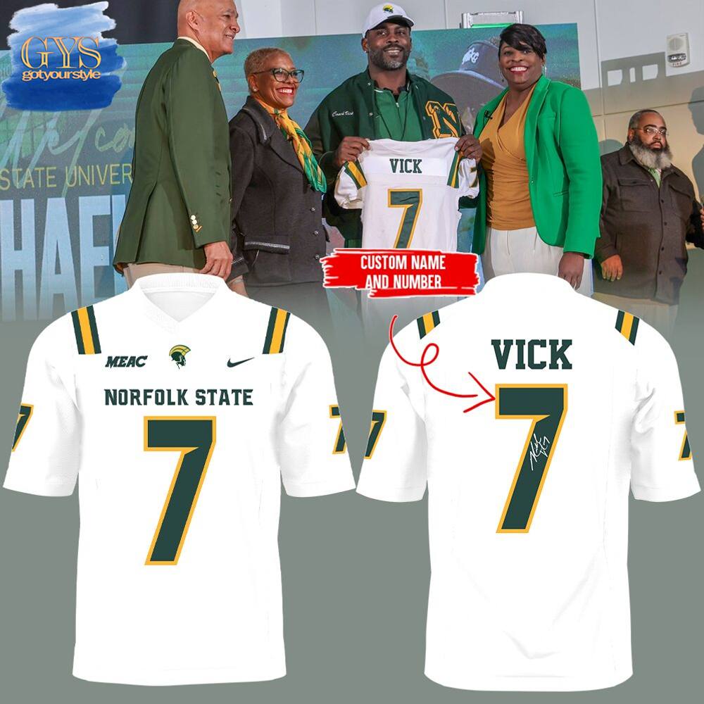 Norfolk State Football Coach Vick Signature Football Jersey