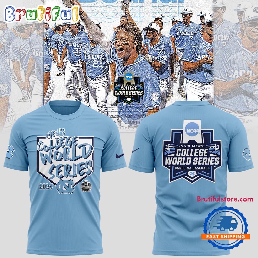 North Carolina Tar Heels 2024 NCAA Mens Baseball College World Series T Shirt