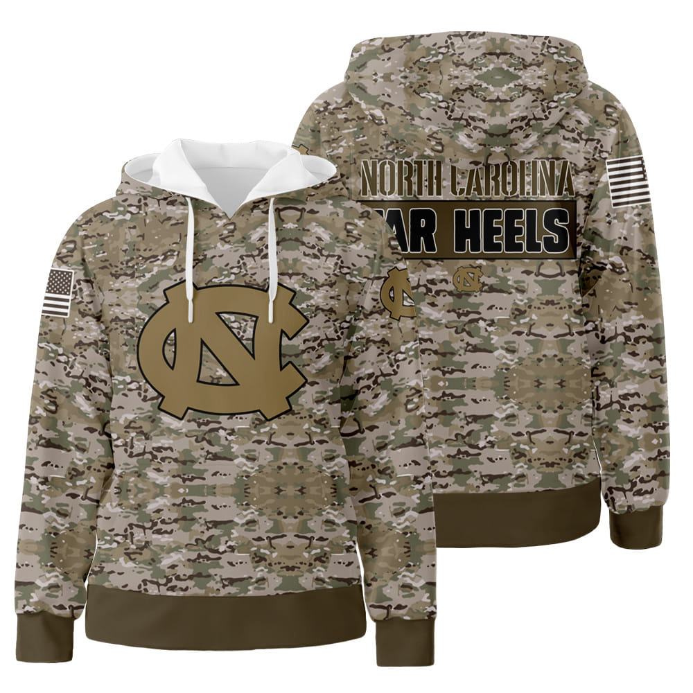North Carolina Tar Heels 3D All Over Print Hoodie Zip-Up Hoodie