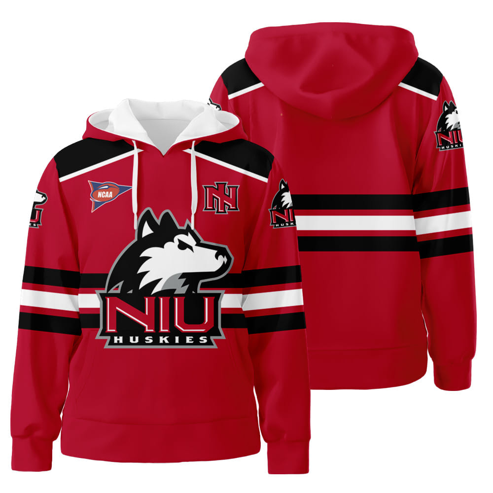 Northern Illinois Huskies 3D All Over Print Hoodie Zip-Up Hoodie