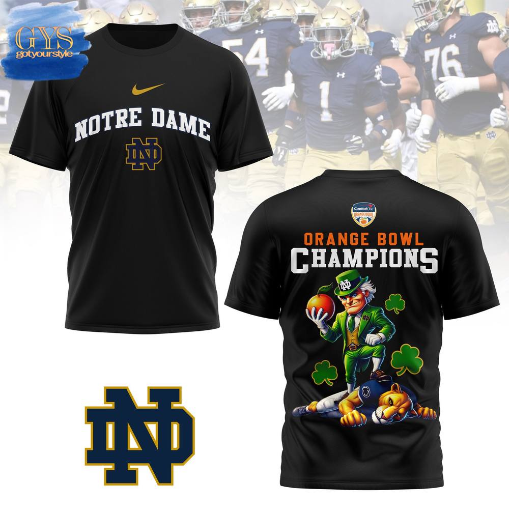 Notre Dame 2025 Orange Bowl Champions T-Shirt