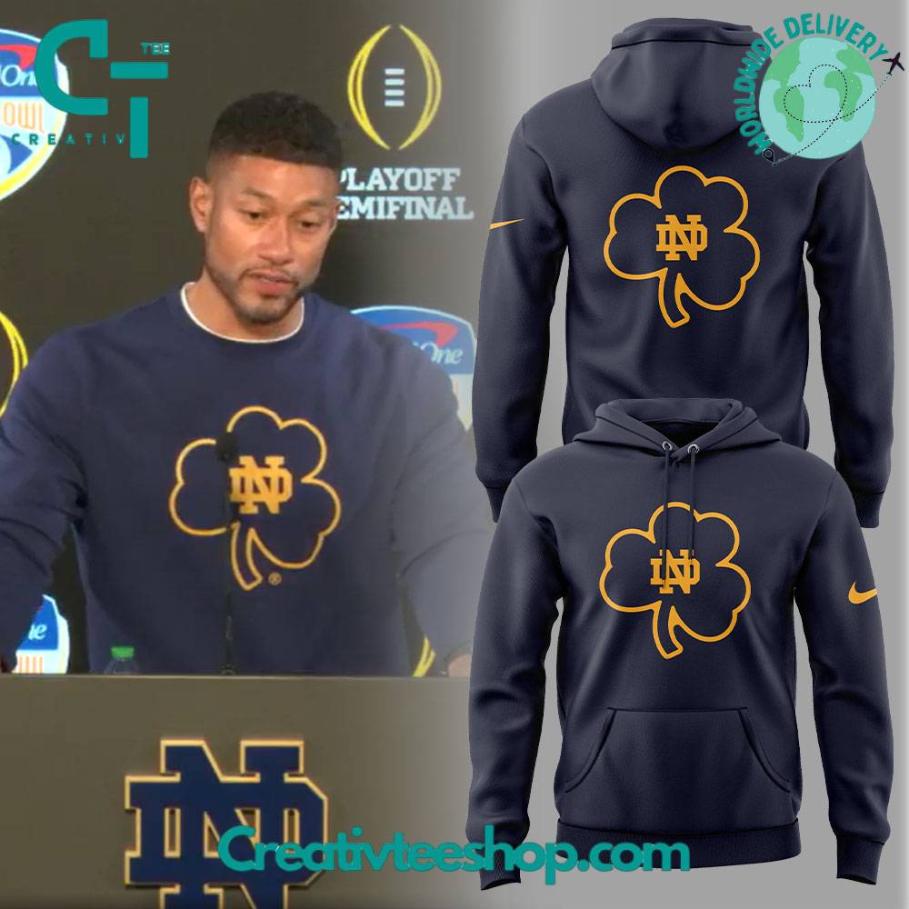 Notre Dame Fighting Irish Coach Marcus Freeman CLOVER Hoodie