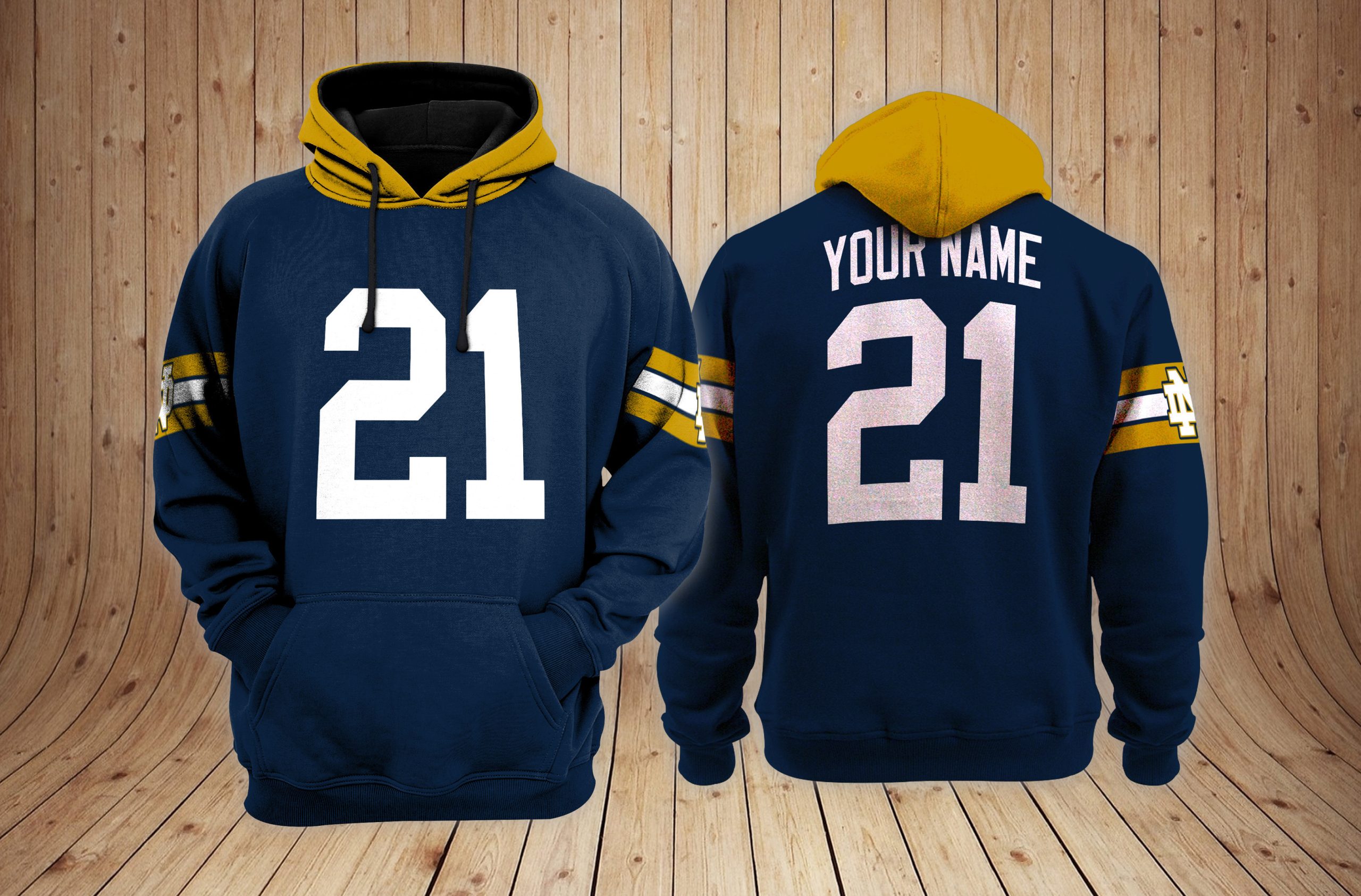 Notre Dame Fighting Irish football NCAA Custom 3D Hoodie PT19127