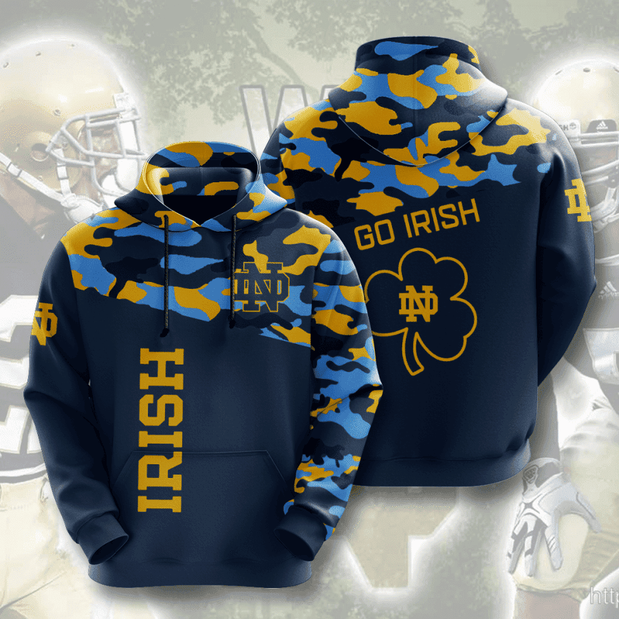 Notre Dame Fighting Irish Hoodie  Zip Hoodie Version 1067