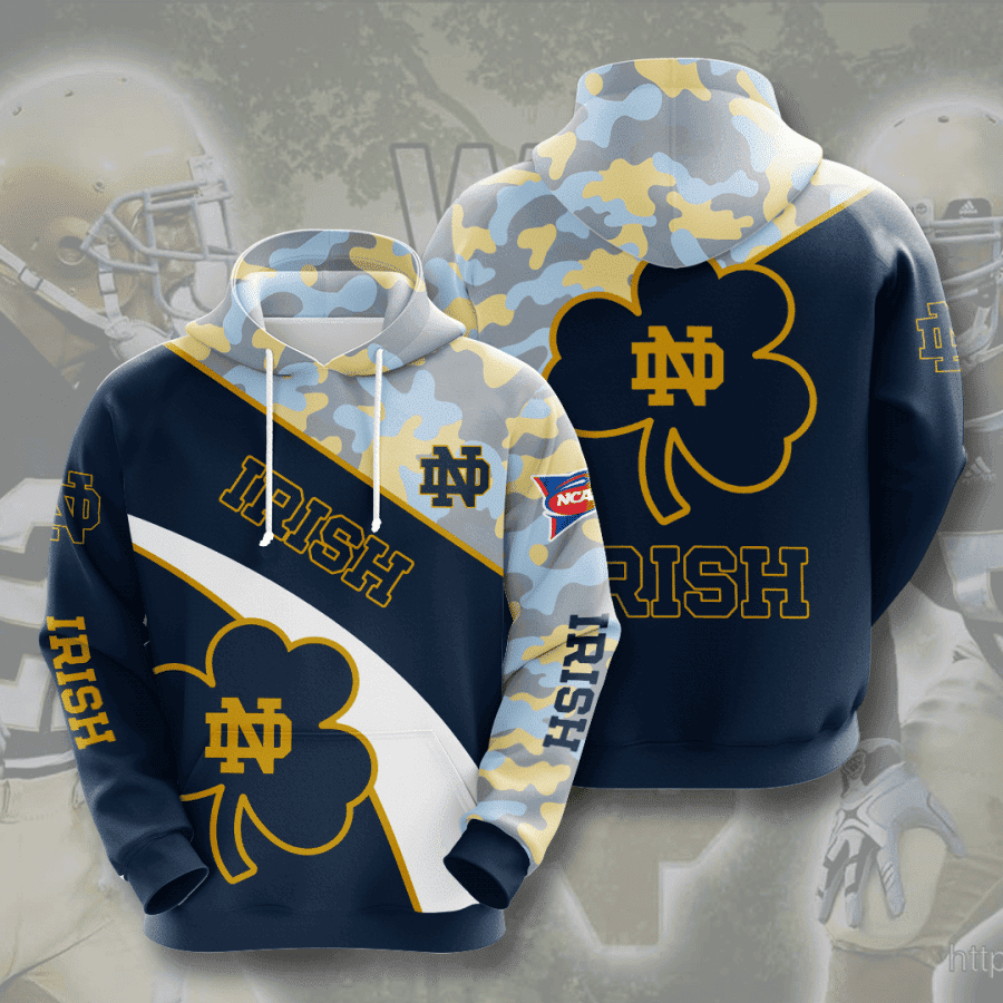 Notre Dame Fighting Irish Hoodie  Zip Hoodie Version 2345