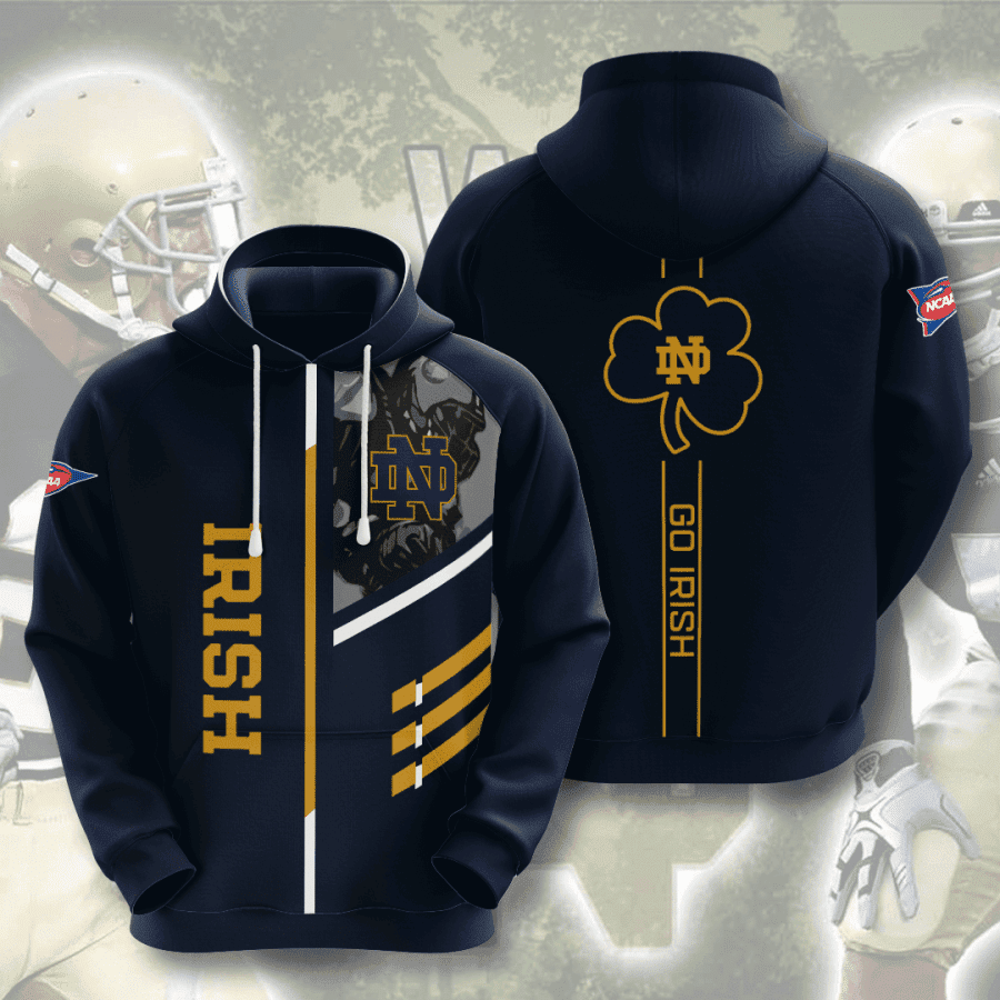 Notre Dame Fighting Irish Hoodie  Zip Hoodie Version 2435