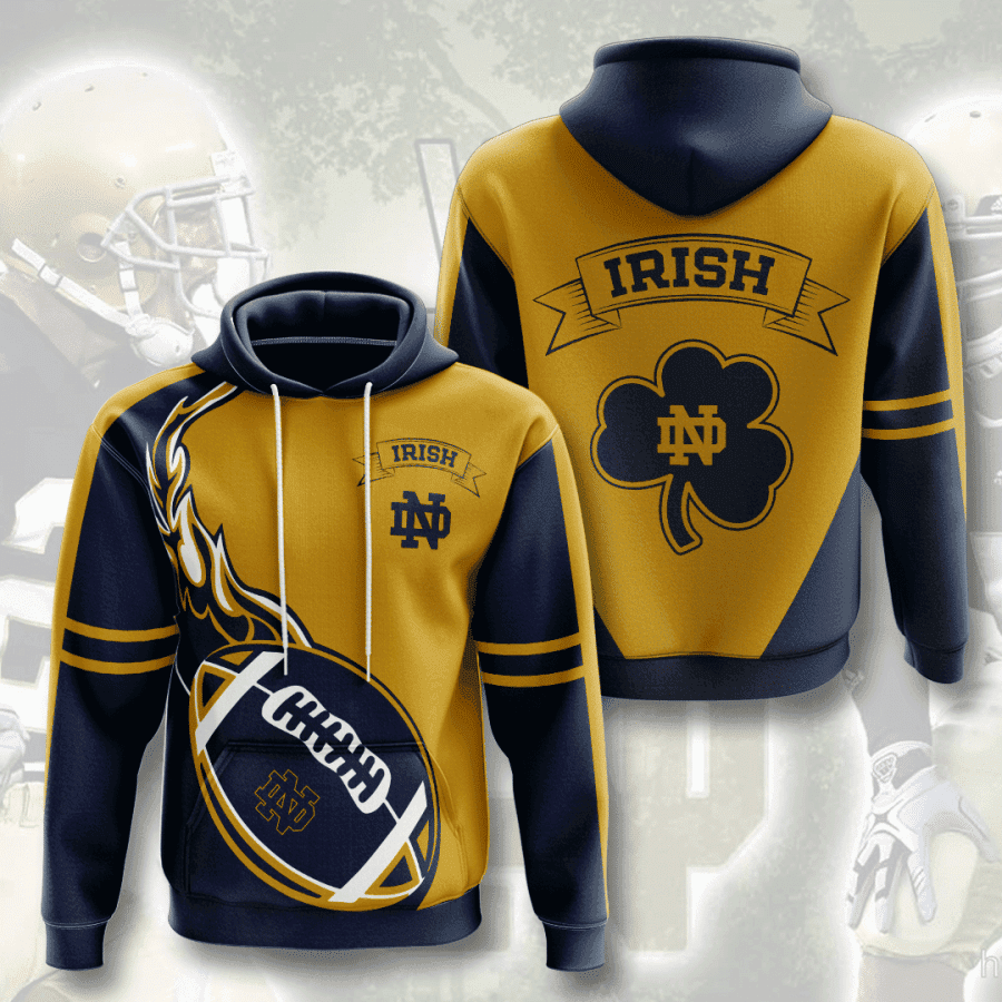 Notre Dame Fighting Irish Hoodie  Zip Hoodie Version 995