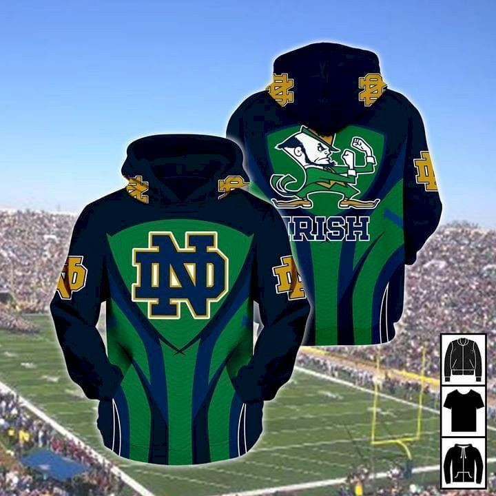 Notre Dame Fighting Irish Mascot For Irish Fan Hoodie  Zip Hoodie