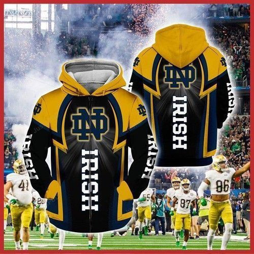 Notre Dame Fighting Irish Ncaa For Irish Fan Hoodie Zip Hoodie
