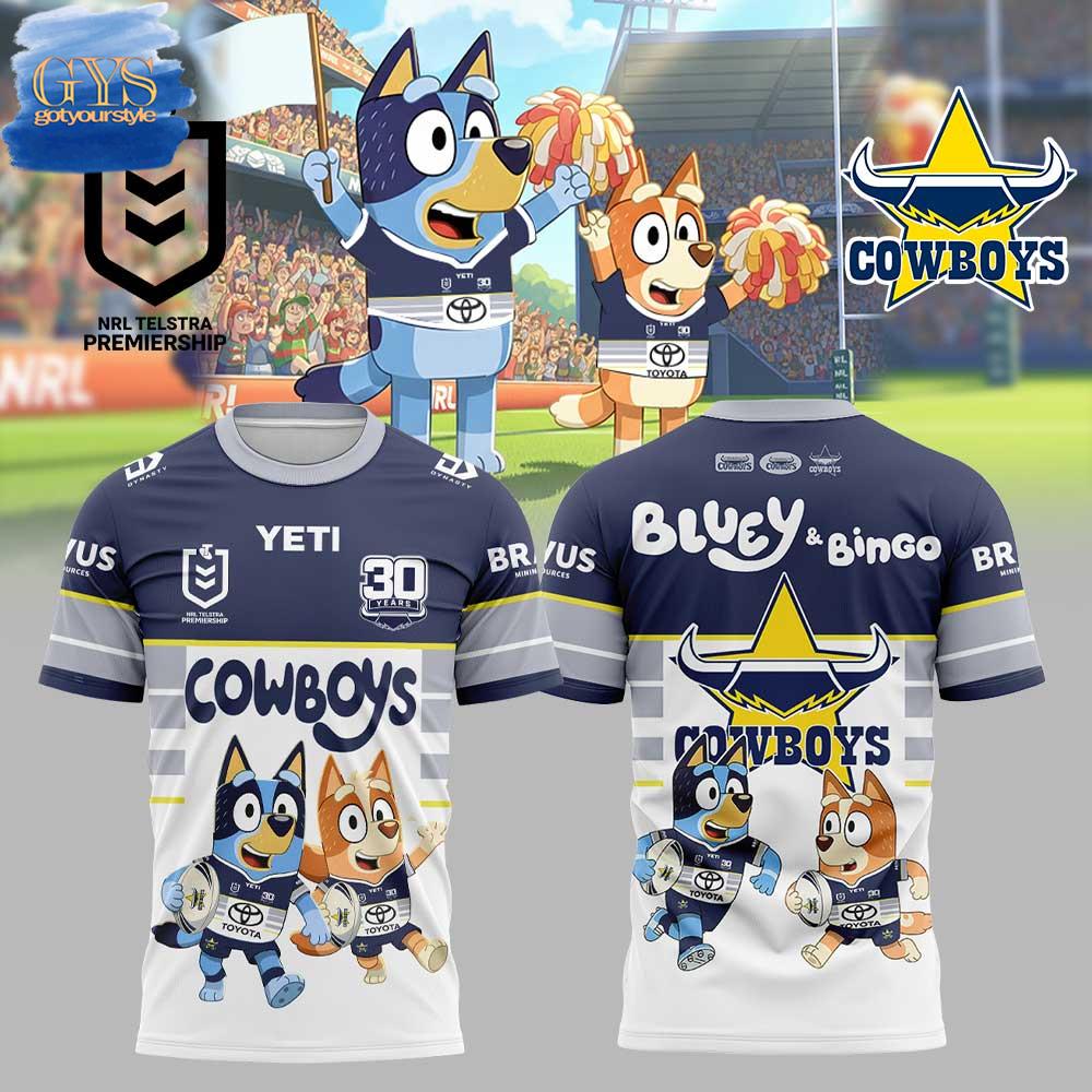NQ Cowboys Bluey and Bingo Limited Edition T-Shirt Premium Merchandise