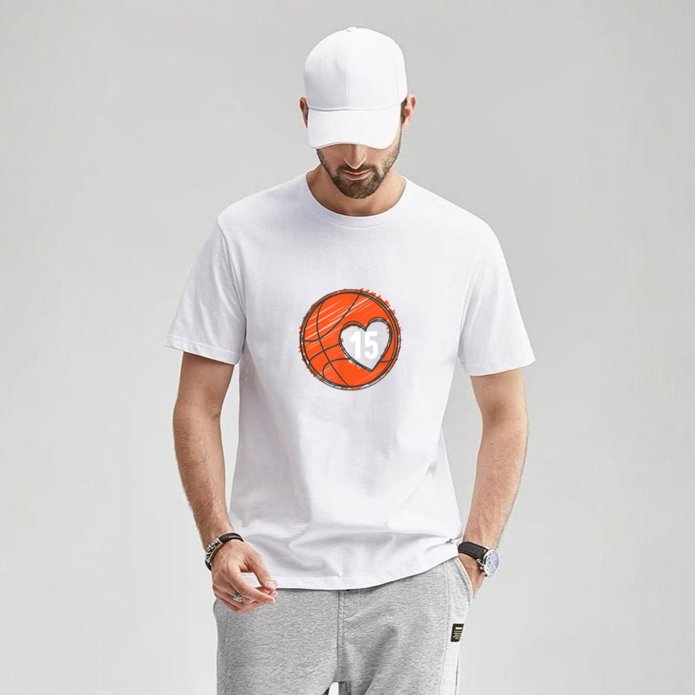 Number 15 Basketball Graphic Saying Ball Bball Cute T-Shirt