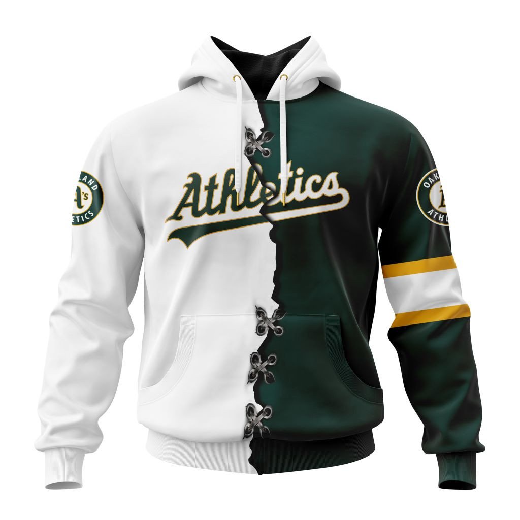 Oakland Athletics Personalized Mix Jersey Hoodie