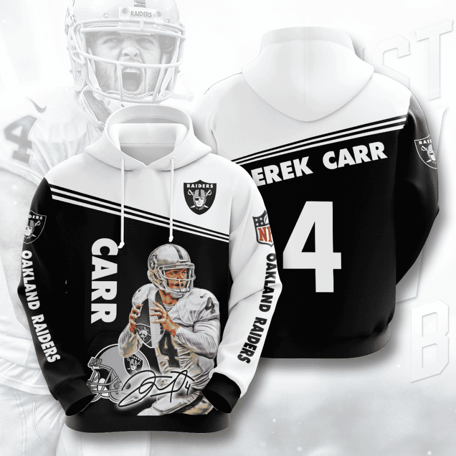 Oakland Raiders Derek Carr Hoodie  Zip Hoodie Version 763