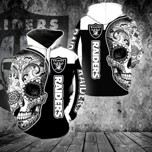 Oakland Raiders Hoodie  Zip Hoodie Version 1043