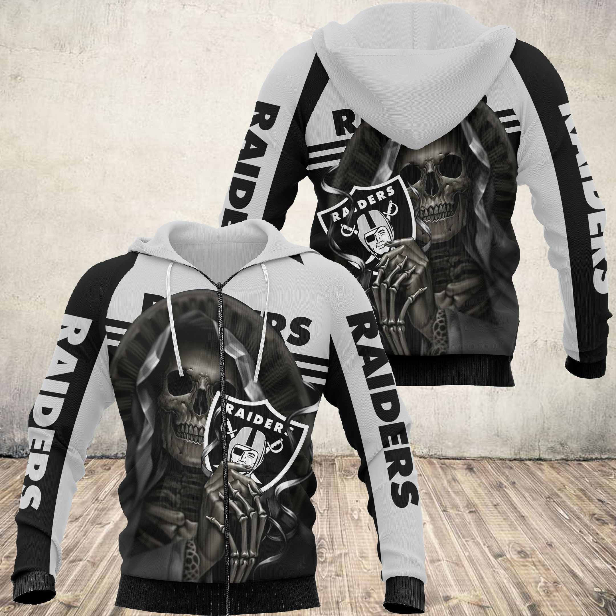 Oakland Raiders Hoodie  Zip Hoodie Version 2460