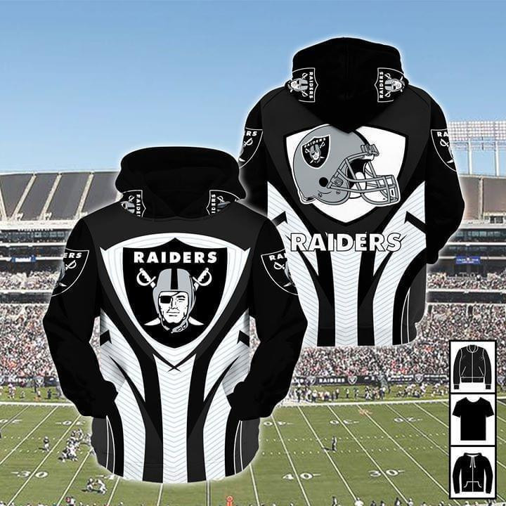 Oakland Raiders Hoodie  Zip Hoodie Version 56