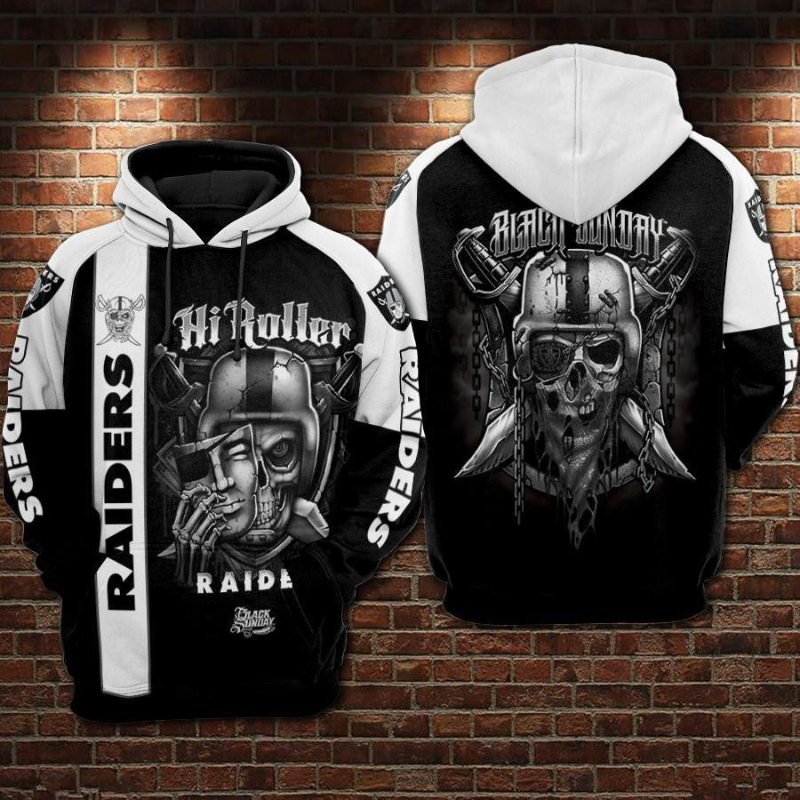 Oakland Raiders Hoodie  Zip Hoodie Version 75