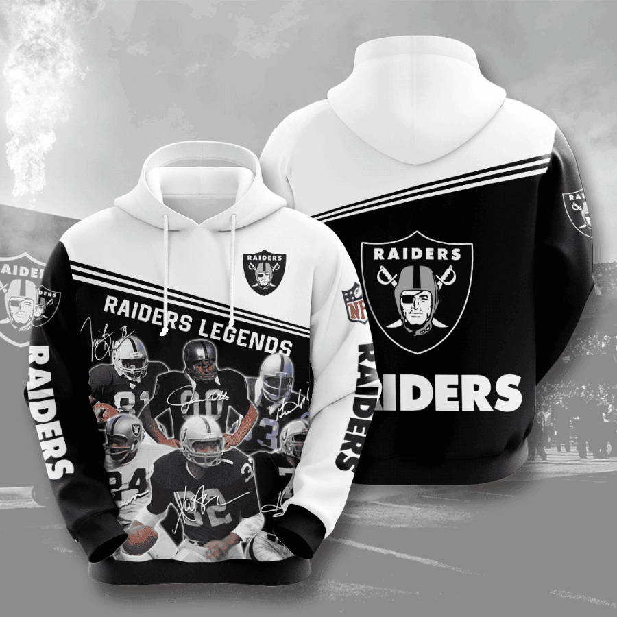 Oakland Raiders Hoodie  Zip Hoodie Version 95