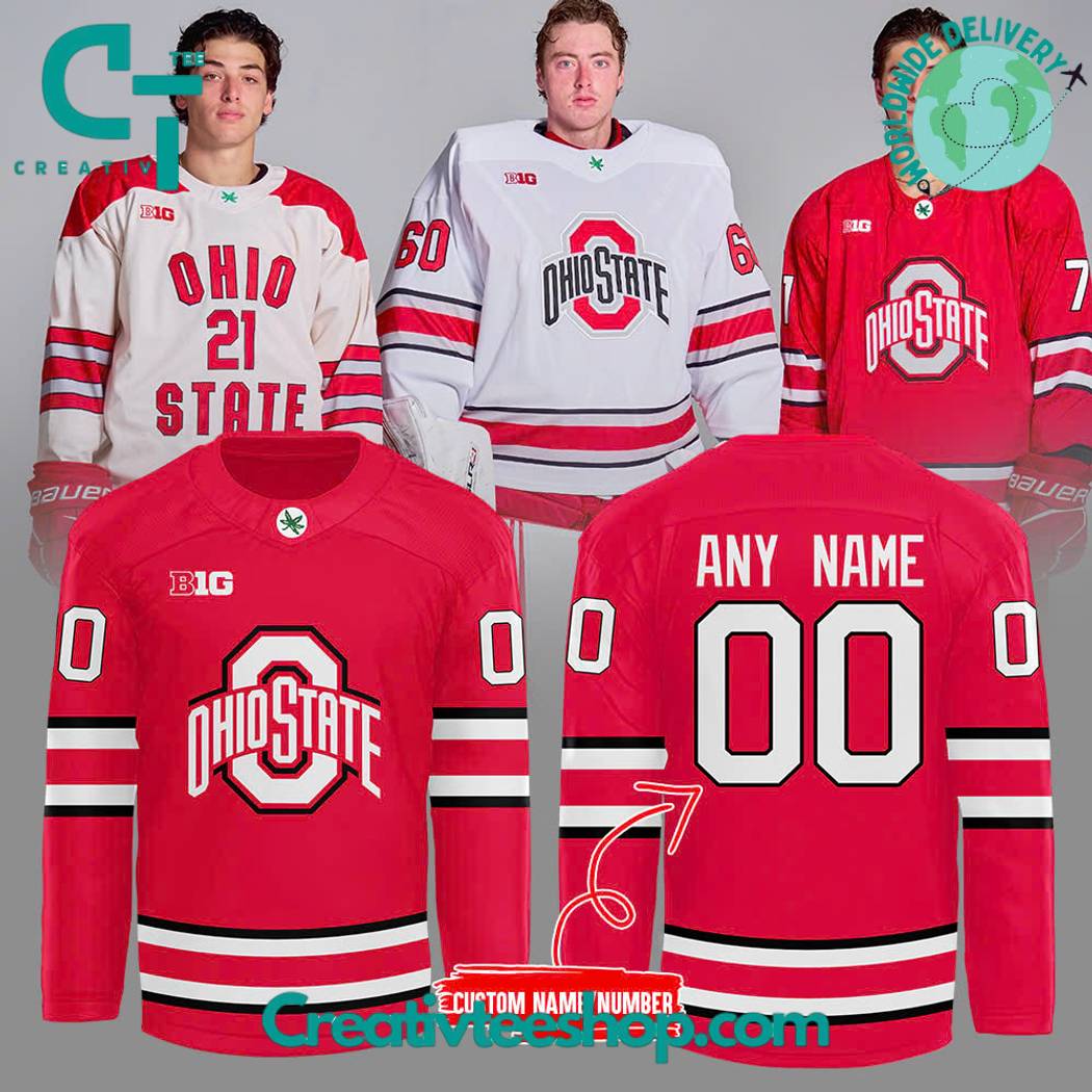 Ohio State Buckeyes Big10 Hockey Jersey
