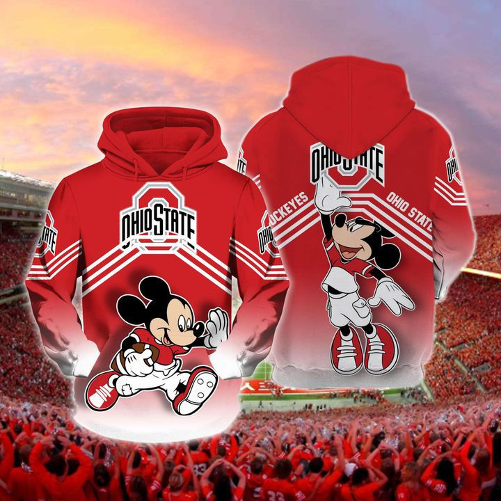 Ohio State Buckeyes Mickey Hoodie  Zip Hoodie