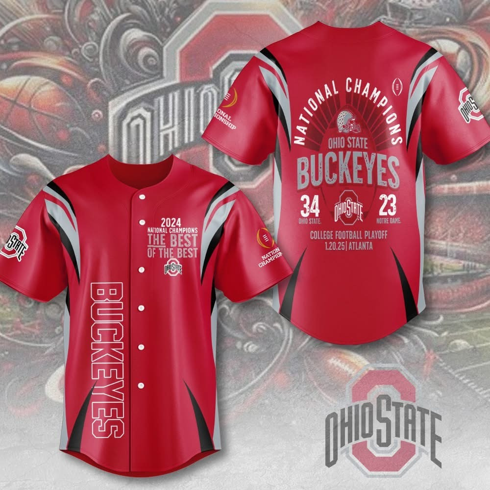 Ohio State Buckeyes National Championship 2024-2025 Jersey Great Gifts For Fans