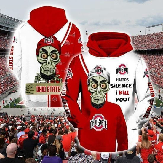 Ohio State Buckeyes Ncaa Haters Silence I Kill You Achmed Hoodie  Zip Hoodie