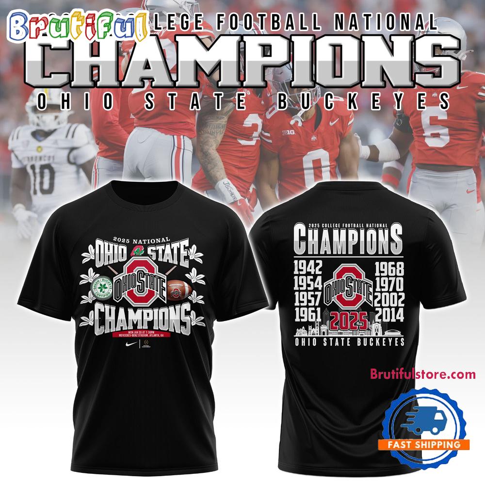 Ohio State Buckeyes NCAA National Champions Unisex T Shirt