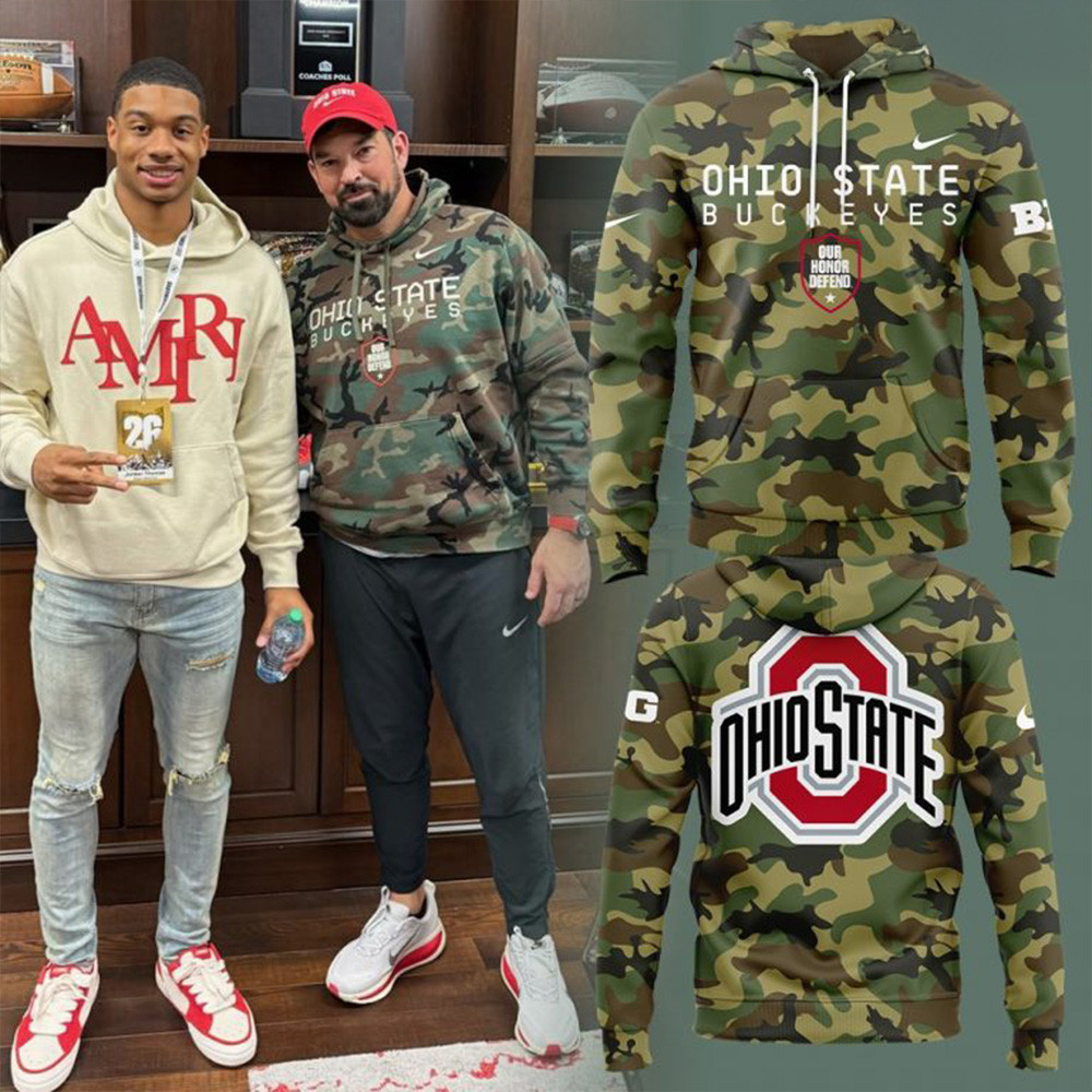 Ohio State Buckeyes Our Honor Defend Special Camo Hoodie Buckeyes Merch Gifts For Dad