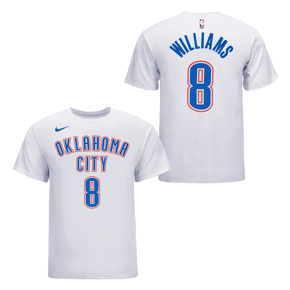 Oklahoma City Thunder Association Jalen Williams Name And Number T-Shirt