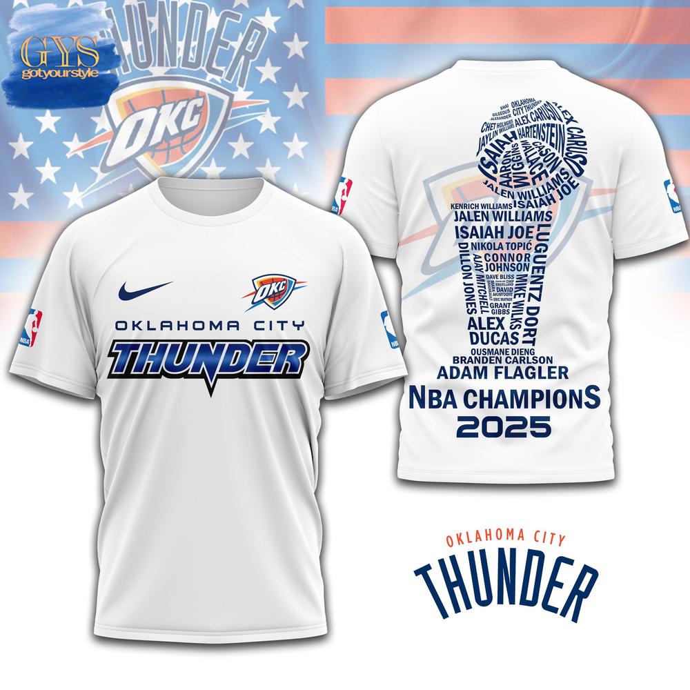 Oklahoma City Thunder NBA Finals Champions 2025 Limited Edition Shirt Gift For Sport Music Fans