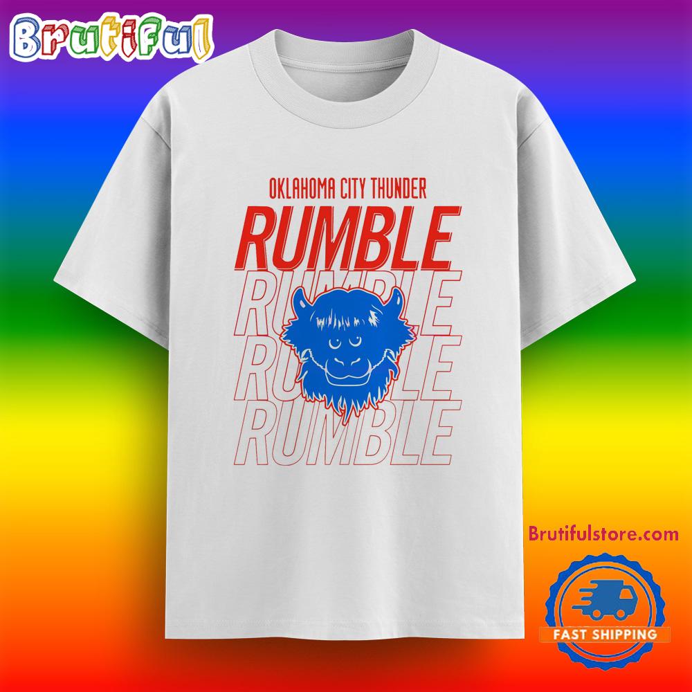 Oklahoma City Thunder Rumble Mascot T Shirt