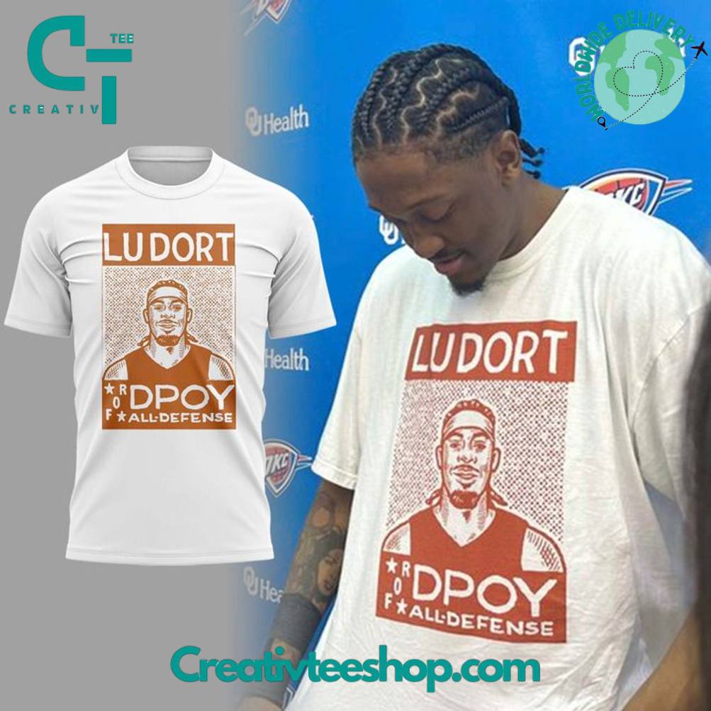 Oklahoma City Thunder x Lu Dort for DPOY All Defense Special White Tee