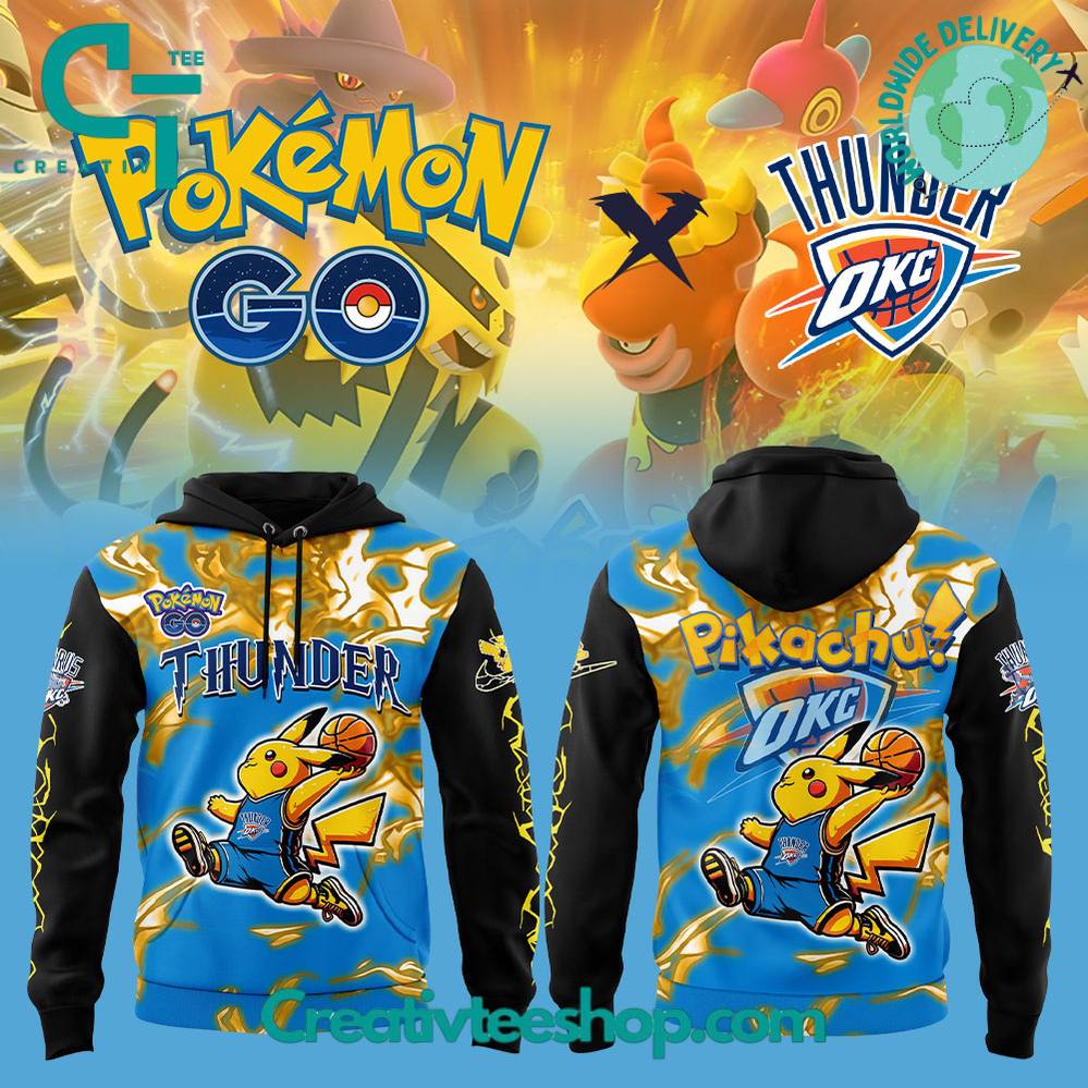 Oklahoma City Thunder x Pokemon GO Special Hoodie