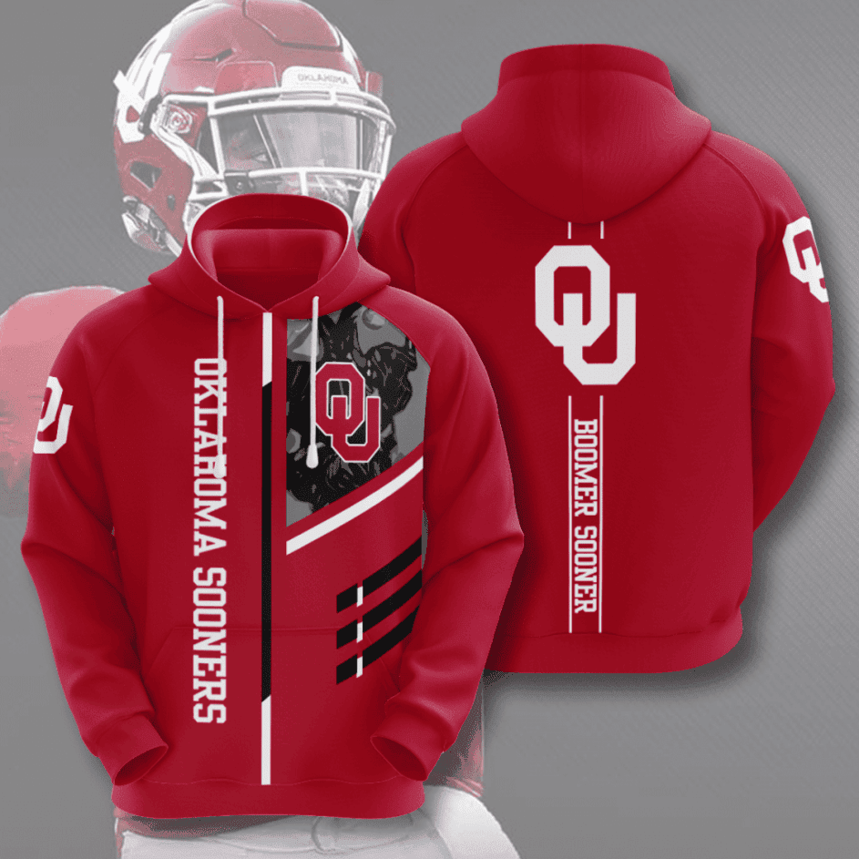 Oklahoma Sooners American Football Hoodie  Zip Hoodie