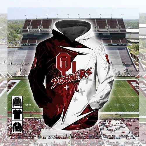 Oklahoma Sooners For Football Hoodie  Zip Hoodie