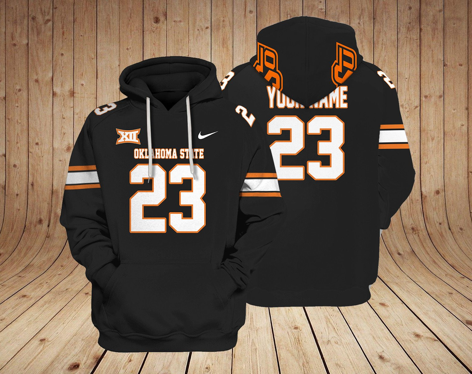 Oklahoma State Cowboys Football Custom 3D printed Sweatshirt Hoodie Zipped Hoodie