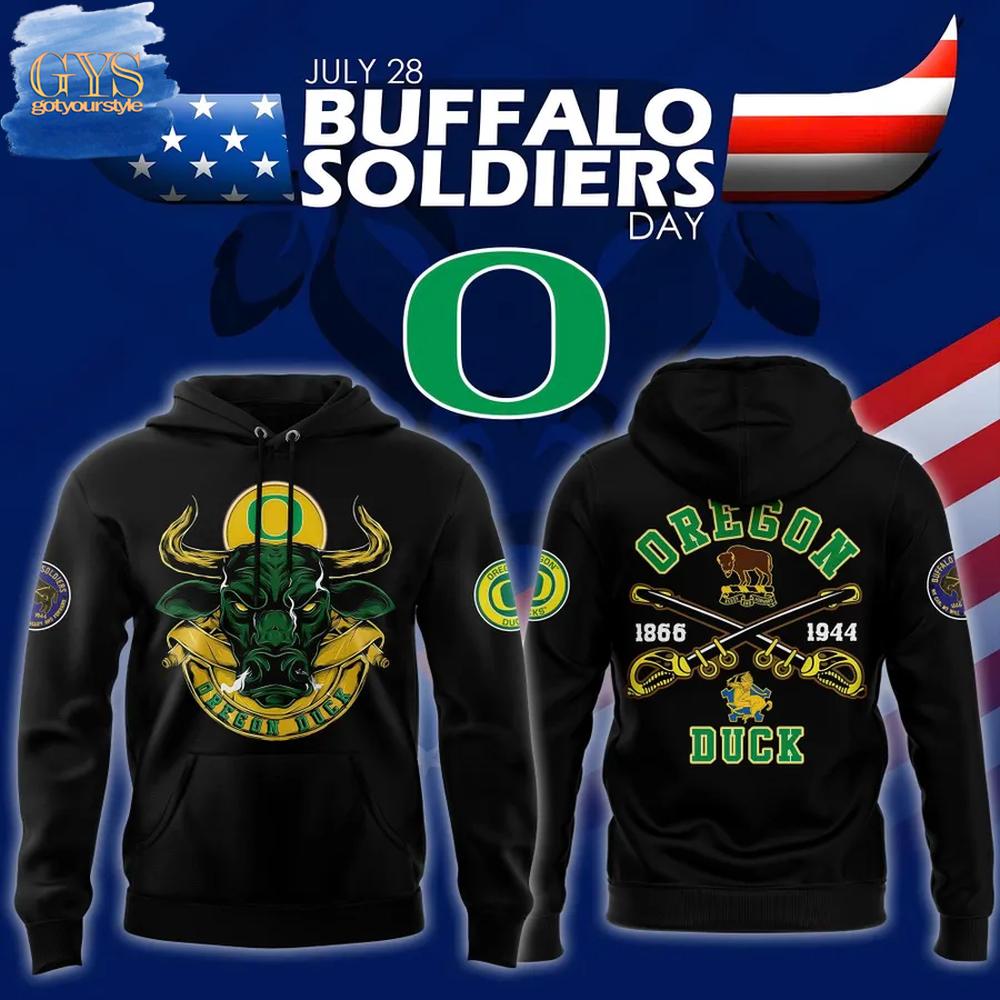 Oregon Ducks 2025 Buffalo Soldiers Day Hoodie Gift For Sport Music Fans