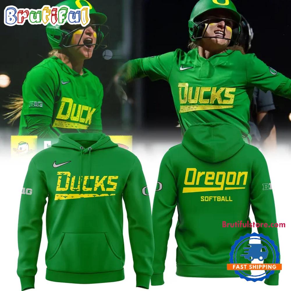Oregon Ducks Softball 2025 New Season Design Hoodie