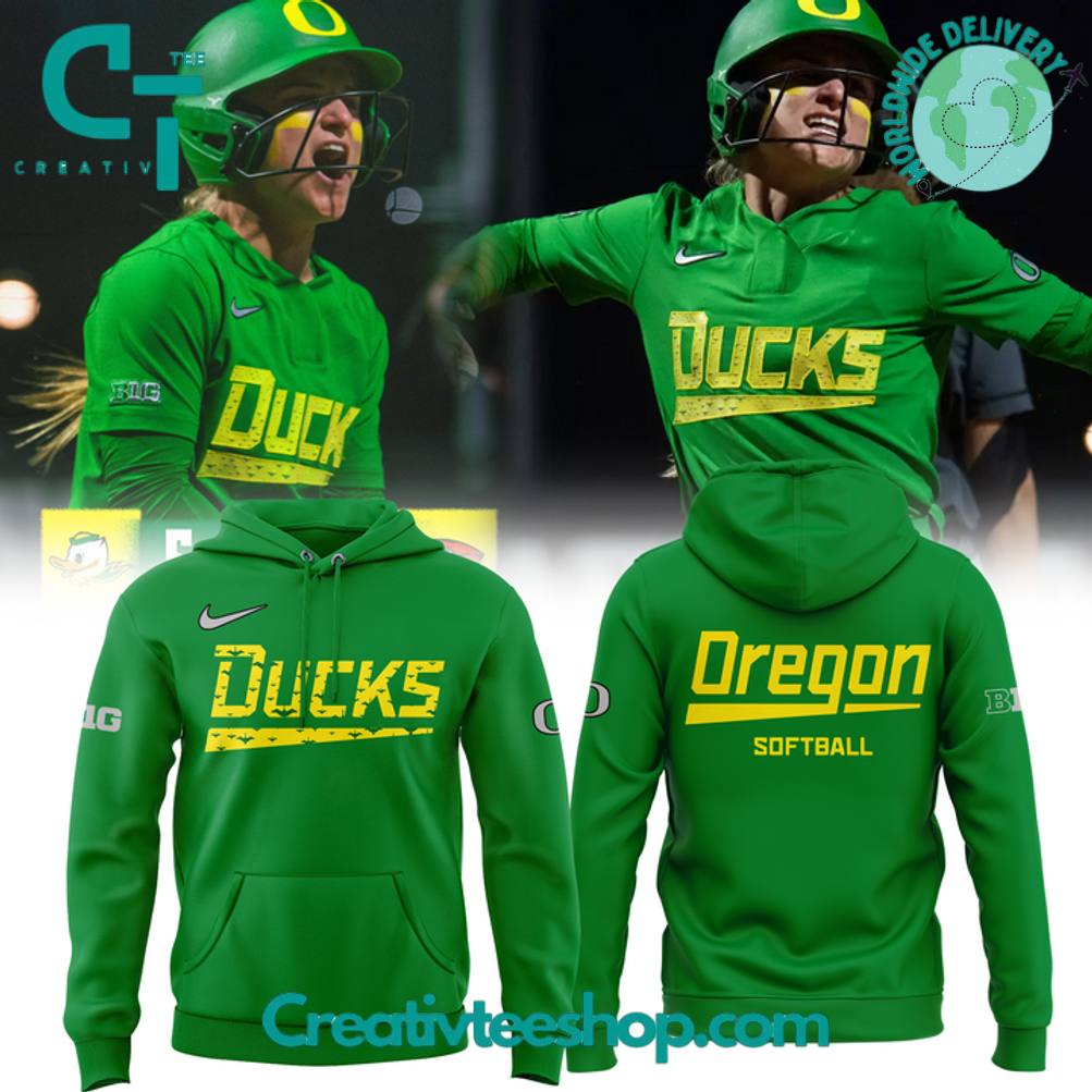 Oregon Ducks Softball Special Green Hoodie